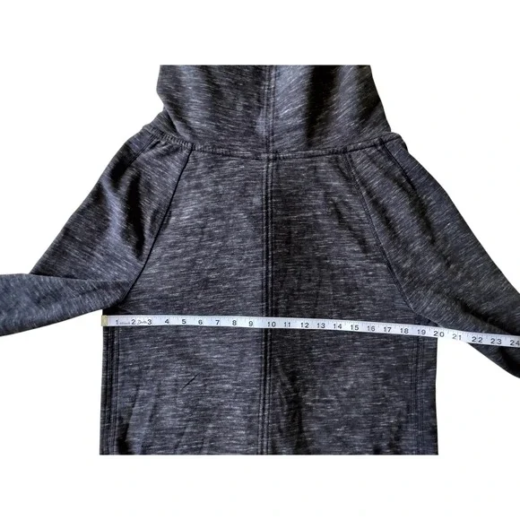 Lululemon Women's Find Your Centre Wrap Heathered Marled Black Jacket Size 6 - Picture 12 of 14